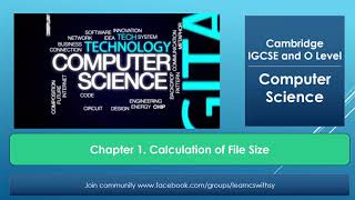 1.3.2 Calculation of file size (Bitmap & sound file)- paper 1 #cambridge #computerscience #paper1 screenshot 4
