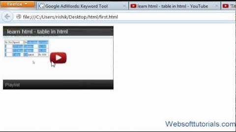Html and Css Tutorial - 12 - How to embed  youtube video in html