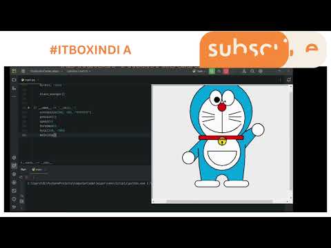 Create Doraemon Using Python| Learn Graphics in Python|@itboxindia8441 @DrossRotzank #viral #ytshort