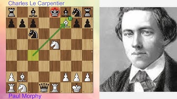Paul Morphy Sacrificed Queen | Paul Morphy vs Charles Le Carpentier | Opening : Scotch Gambit