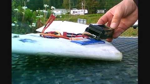 mini swift rc wing crash then flight