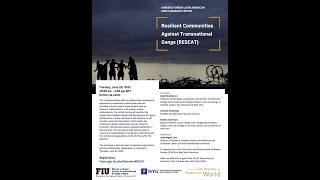 Resilient Communities Against Transnational Gangs (RESCAT): NYU Session 1 Q&A