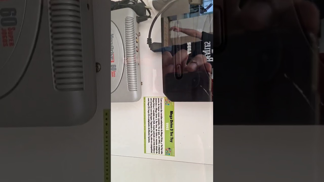 Mega Drive 3 da Tec Toy, 1993. O controle tinha 03 botões! Revolucionário!