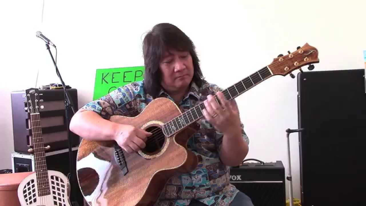 "Radio Hula" (Taro Patch tuning or Open G tuning) Ki Ho'alu Solo acoustic Slack Key Guitar