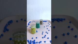 Episode 445:Satisfying and relaxing ASMR?reverse four colors beads into the glass shorts ytshorts