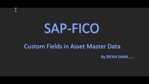 Aangepaste velden toevoegen aan activastamgegevens in SAP