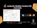 Leetcode Weekly Contest 496 || Q1, Q2, Q3 || DP, Prefix Array, Suffix Array || C++ || Watch 2X 🚀
