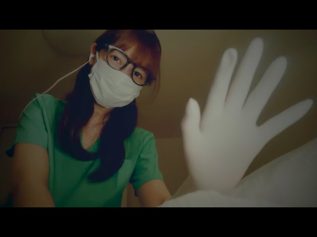 [ASMR] 寝ているあなたに耳かき＆耳マッサージ😴（手術用ゴム手袋・梵天）/ Ear Cleaning & Sleep Massage