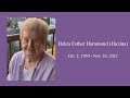 Helen Hammond Huzina Memorial Service June 14 2023 3 00 PM