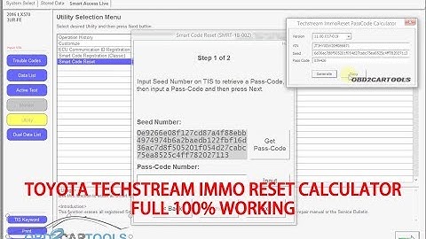 Toyota Techstream IMMO Reset Calculator