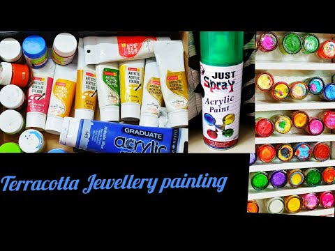 How To Paint Terracotta Jewellery Spray Painting Acrylic