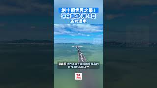 歷時7年建設 深中通道6月30日正式通車  #深圳 #香港 #中山 # bridge