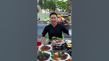 Lẩu cá tầm có 99 cành một nồi ta nói ứ hự luôn mấy ông ơi.