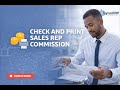 How to Check and Print Sales Rep Commission