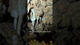 The Heartbeat of the Cave: Dripping Stalactite with Moving Shadows 4K | B-Roll