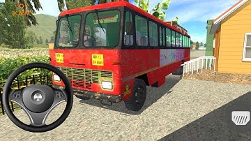 Sarkari khatara bus driving village to city drive game play simulator 3D game sweet brother 🔥