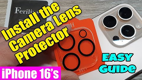 📸 How to Install the Camera Lens Protector on iPhone 16/16 Pro