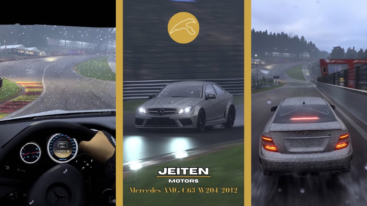 Mercedes-AMG C63 – Spa-Francorchamps | Full (Wet) Lap | Pure Engine Sound
