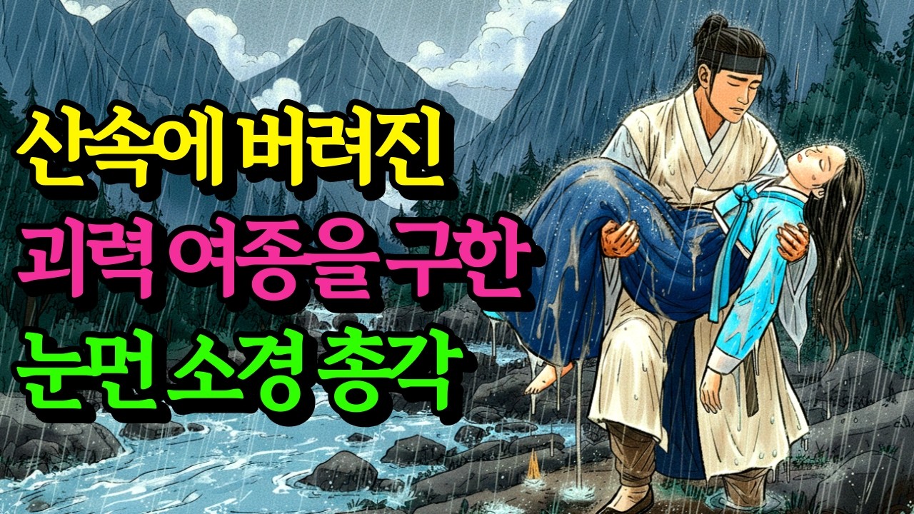 산속에 버려진 괴력의 여종을 구한 눈먼 소경 총각 | 야담 옛날이야기 오디오북 수면동화 전설 민담