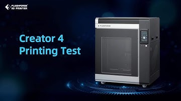 Flashforge Creator 4: 3D Printing Test on PLA-CF