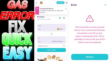 CANNOT ESTIMATE GAS PANCAKE SWAP ERROR EASY FIX SAFEMOON/SUPERMOON TRUSTWALLET MAY REQUIRE GAS LIMIT