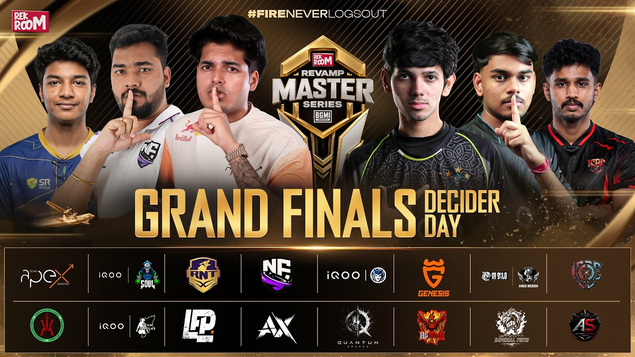 DECIDER DAY🔥|GRAND-FINALS DAY 4-SMASH RULE |REKROOM REVAMP MASTER SERIES APEX, SOUL, RNTX, NEBULA