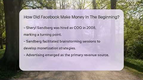 How Did Facebook Make Money In The Beginning? - Everyday-Networking