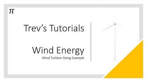 Wind Energy - Wind Turbine Sizing Problem Solution