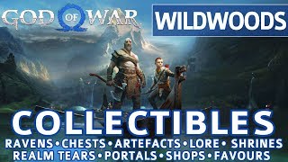 God of War - Wildwoods All Collectible Locations (Ravens, Chests, Artefacts, Shrines) - 100%
