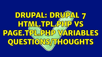 Drupal: Drupal 7 html.tpl.php vs page.tpl.php variables questions/thoughts