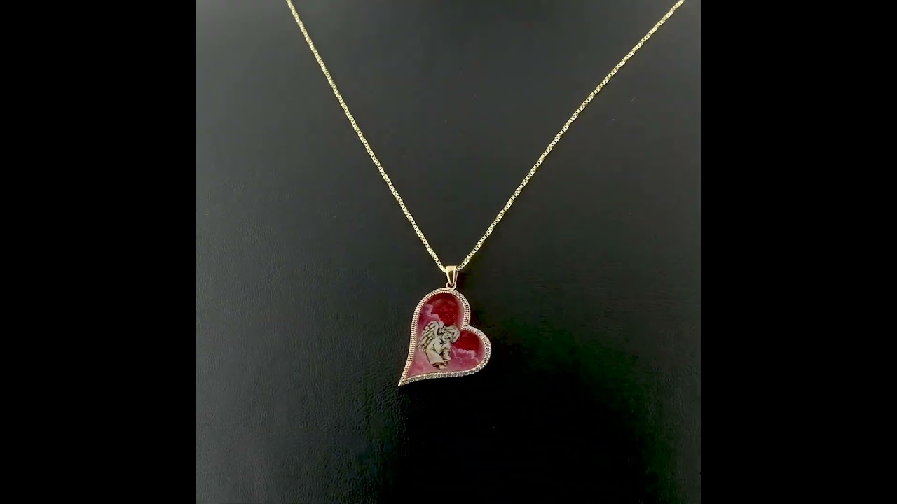 0.17 Karat Eros Desenli Pırlanta Kolye