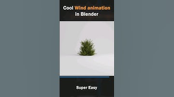 Create quick wind animation in blender (no rigging) #3danimation #blender #blendertutorial