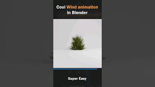 Create quick wind animation in blender (no rigging) #3danimation #blender #blendertutorial