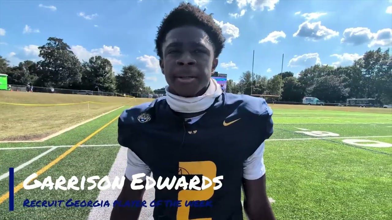 Garrison Edwards - Recruit Georgia Player of the Week