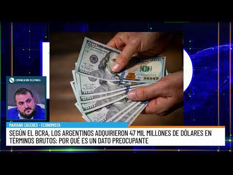 The worrying figure on dollar purchases - Mariano Cáceres, economic analyst