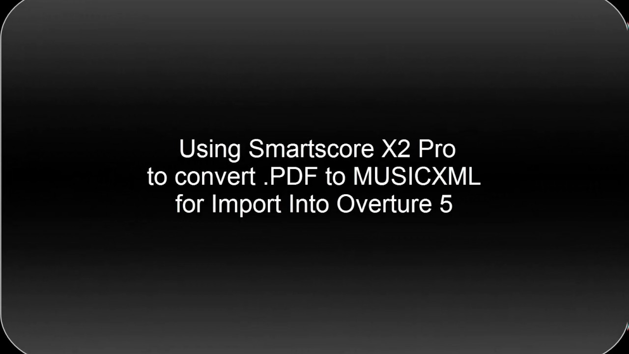 pdf to musicxml converter pdf to musicxml converter