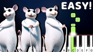 Three Blind Mice | EASY Piano Tutorial