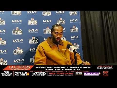 Kawhi Leonard postgame on Paul George + LA Clippers 120 -110 loss to Sixers 1.17.23 | LA Clippers