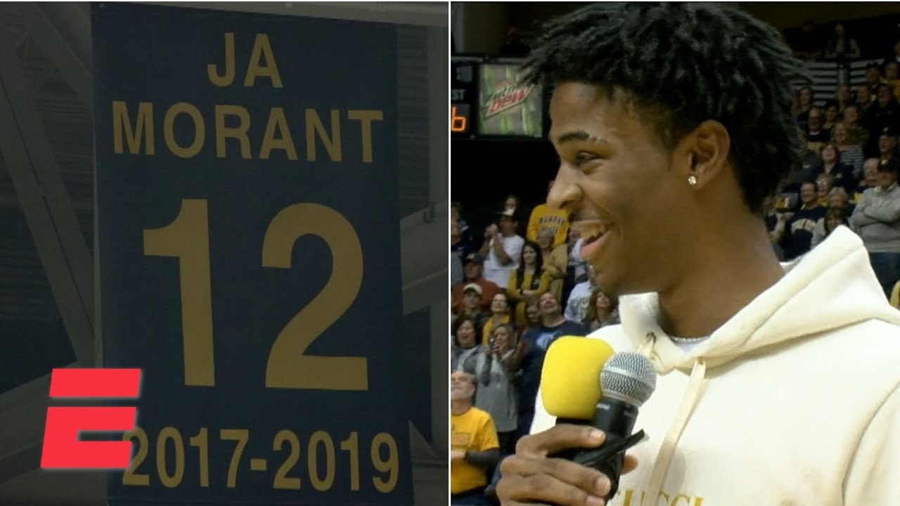 NBA_ Ja Morant Jersey Murray State Racers College Basketball