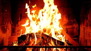 Cozy Fireplace 4K (12 HOURS). Fireplace with Crackling Fire Sounds. Fireplace Ambience