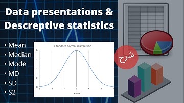 Data presentation & Descriptive statistics & Normal distibution curve شرح