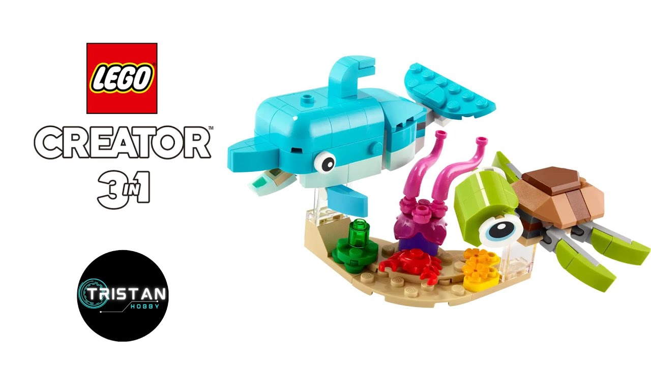 LEGO Creator 31128 Dolphin and Turtle | Speed Build | Easy and Fun ...