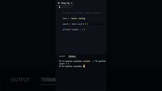 count() String Method | DAY 8/47 of string methods #coding #python #pythonprogramming