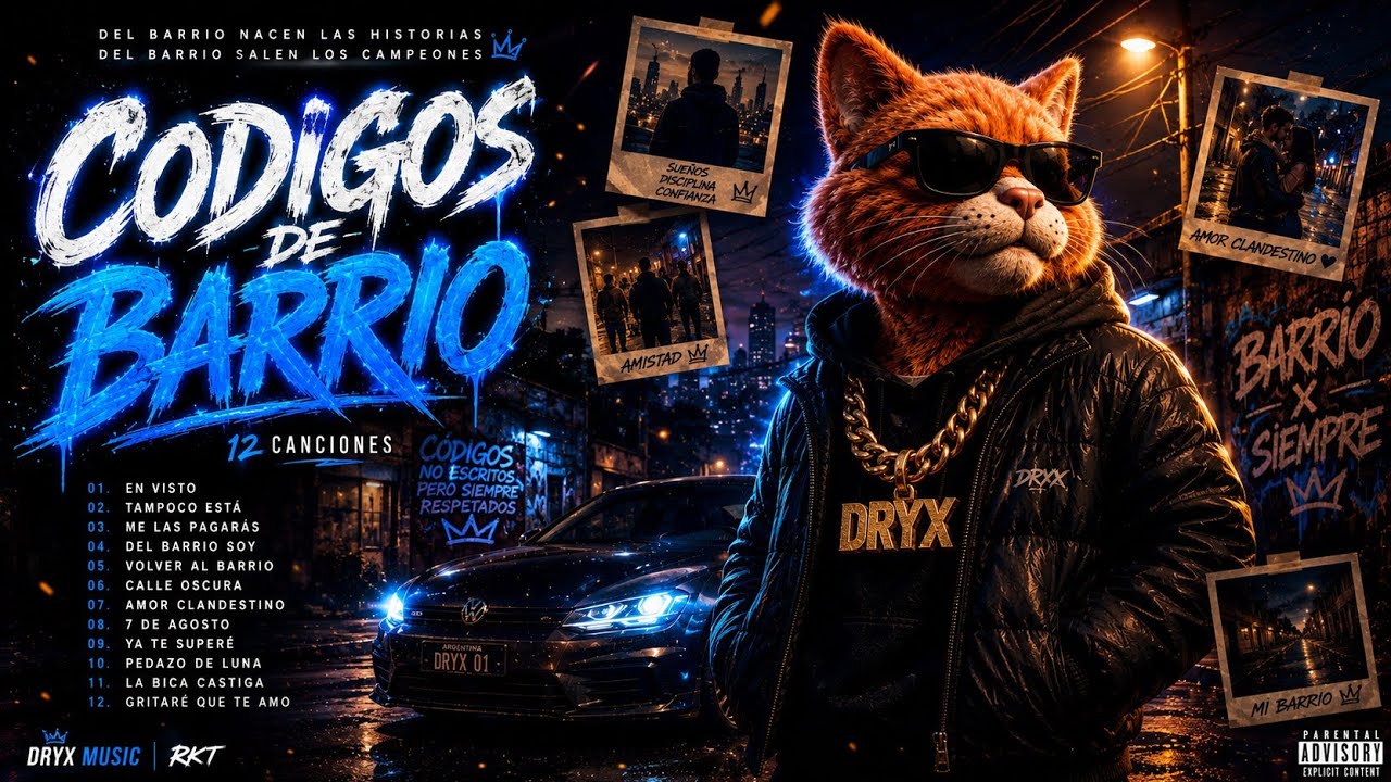 Pedazo de Luna | Álbum Códigos de Barrio | DRYX MUSIC - YouTube