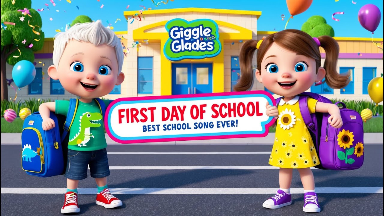 First Day of School for Kids 🎒| Fun Nursery Rhymes & Educational Songs ...