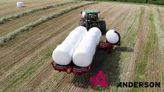 RBMPRO2000 self-loading wrapped silage bale mover, Albemarle, NC, USA, April 2019