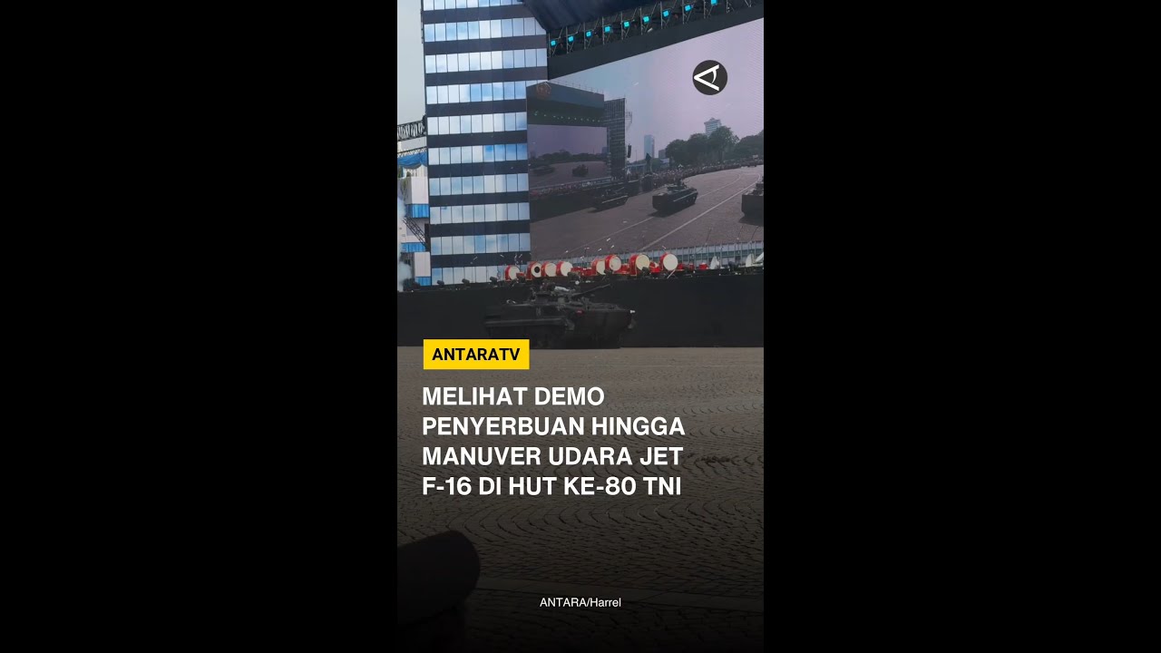 Melihat demo penyerbuan hingga manuver udara Jet F-16 di HUT ke-80 TNI