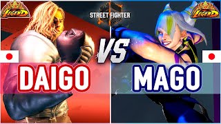 SF6 🔥 Daigo (Ken) vs Mago (Juri) 🔥 SF6 High Level Gameplay