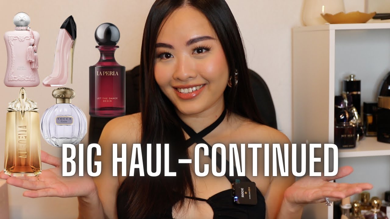 My BIGGEST haul - CONTINUED! La Perla, Parfums de Marly, Tocca, Mugler, Carolina Herrera...
