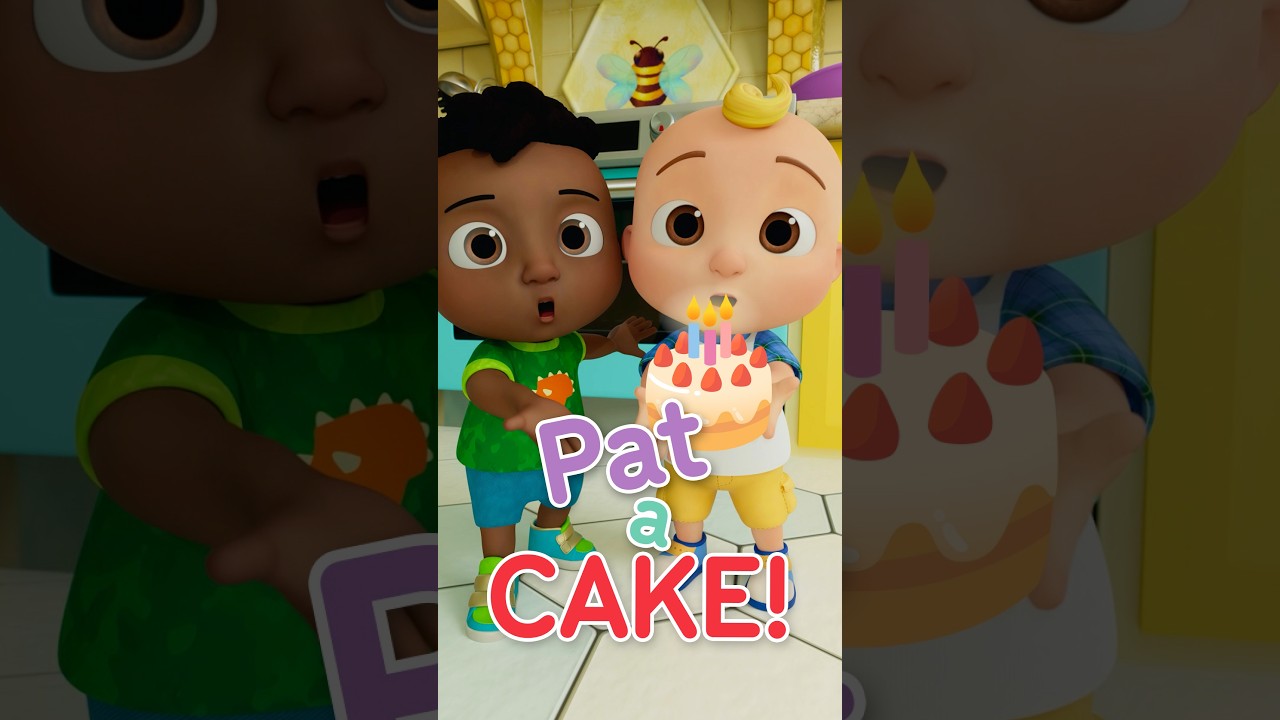 Pat-a-Cake! Sing Along with JJ & Cody 🎂 #cocomelon #kids #shorts